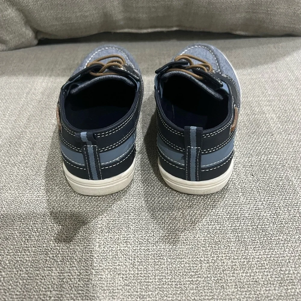 Place Blue and Brown Moccasins Comfortable Slip-On Shoes